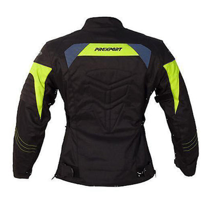 Prexport GIACCA DA MOTO IN TESSUTO PER DONNE OASY NERO/FLURO