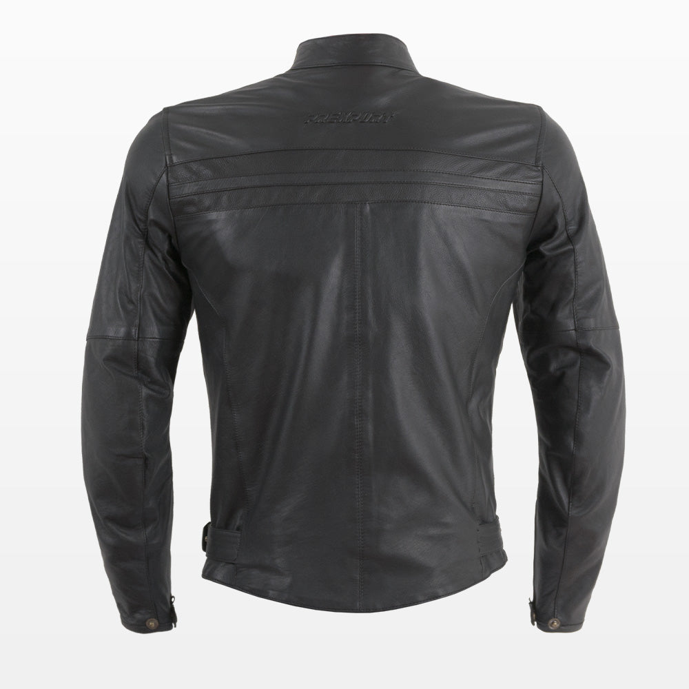 Prexport SHADOW - NERO UOMO GIACCA IN PELLE DA MOTO CAFE RACER - CE AA